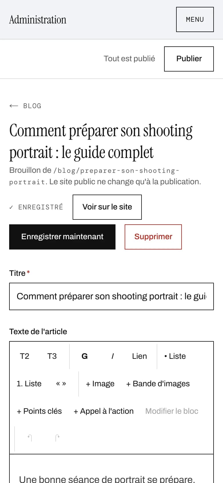 Back-office de Manuel Huynh — Portraits Photo sur mobile, vue 2