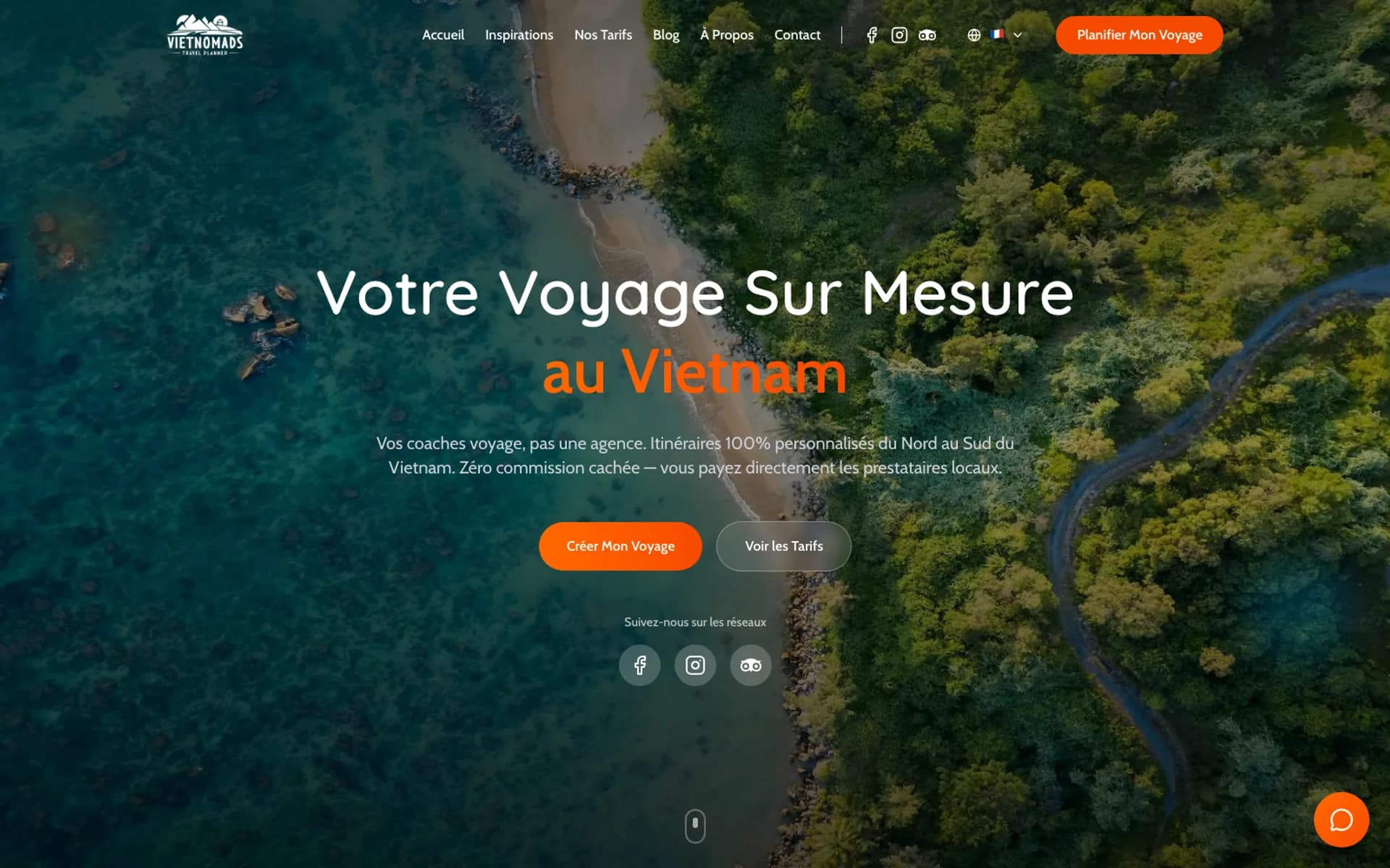 Aperçu du projet VietNomads